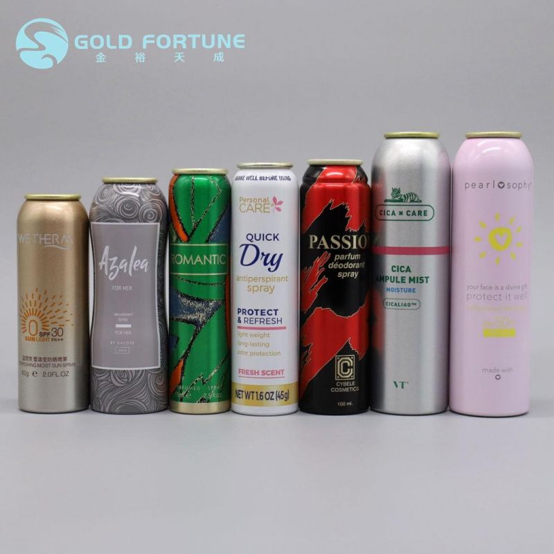 Body Spray Perfume Cosmetic Aerosol Aluminum / Tin Can