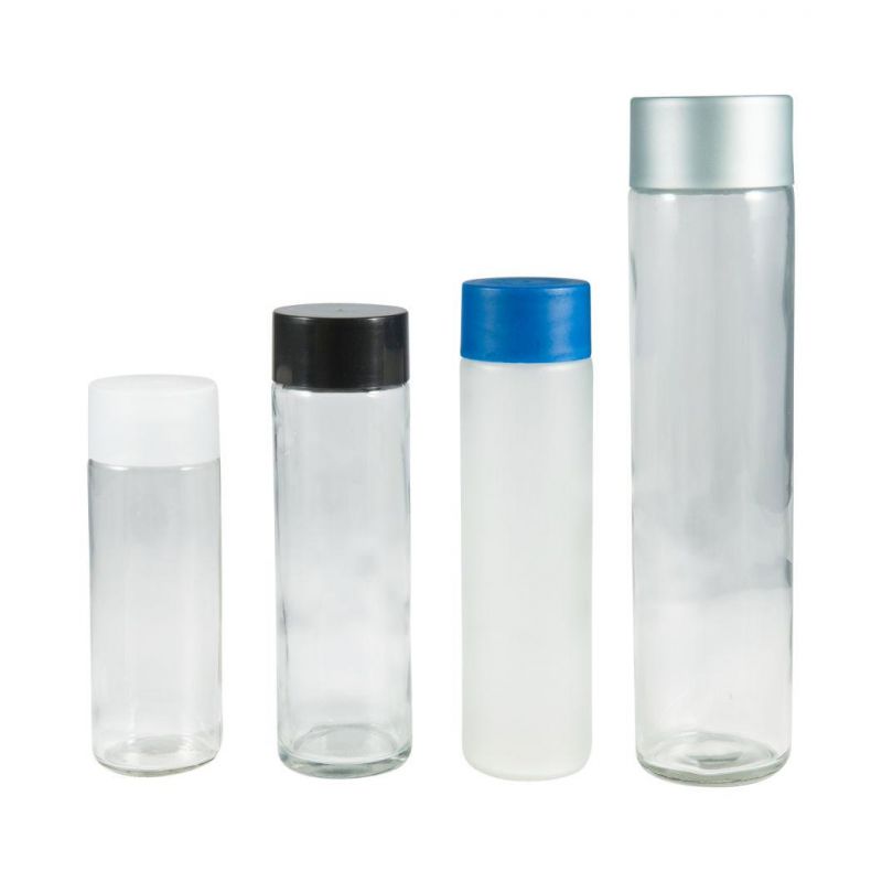 250ml 350ml 400ml 500ml Voss Glass Mineral Water Drinking Bottle with Plastic Cap