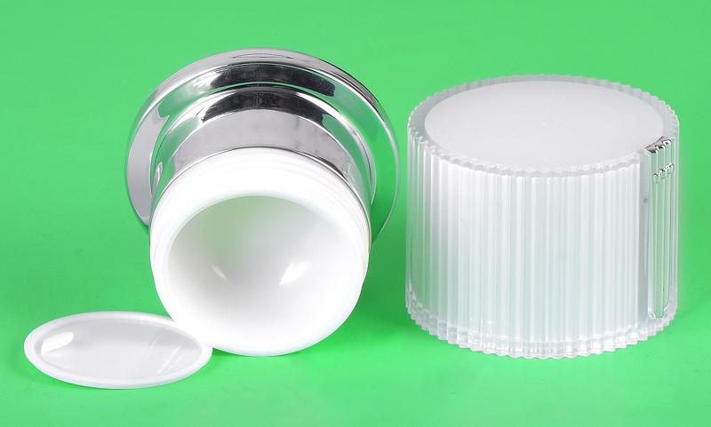 10g 15g 30g Elegant Empty White Plastic Cream Jar for Skin Care Products