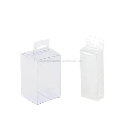 Custom Logo Clear Plastic Box Foldable Hanging Plastic PVC Packaging Box