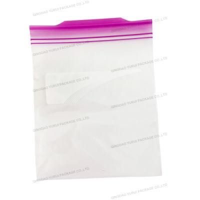 BPA Free Quart Size Recusable Double Tracking Freezer Zipper Bag