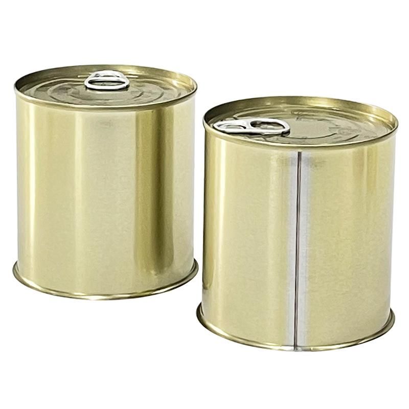 890# Hotsale Empty Golden Food Tin Can Manufacturer