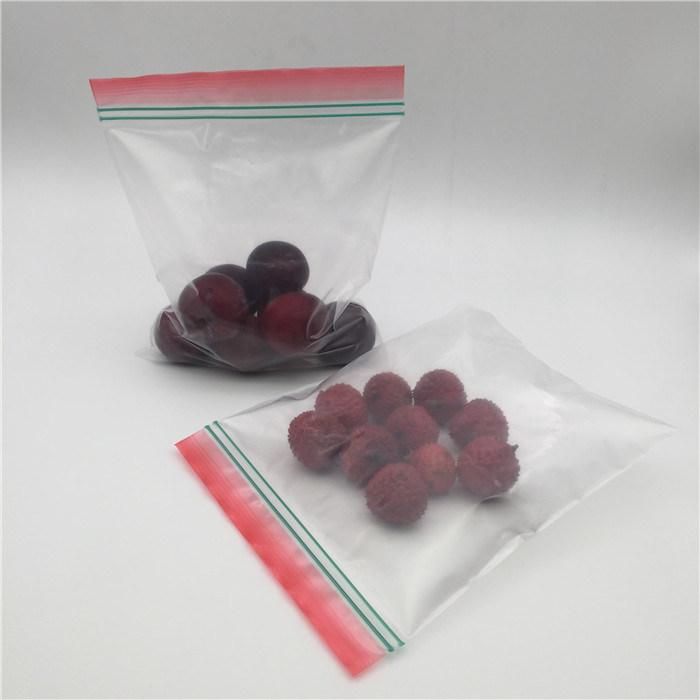 Food Grade Zipper Plastic Packaging Bag for The Refrigerator Storage