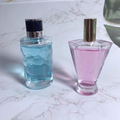 Custom Luxury Fine Mist Sprayer Glass Perfume Bottle with Cap for Cosmetic Packing 50ml