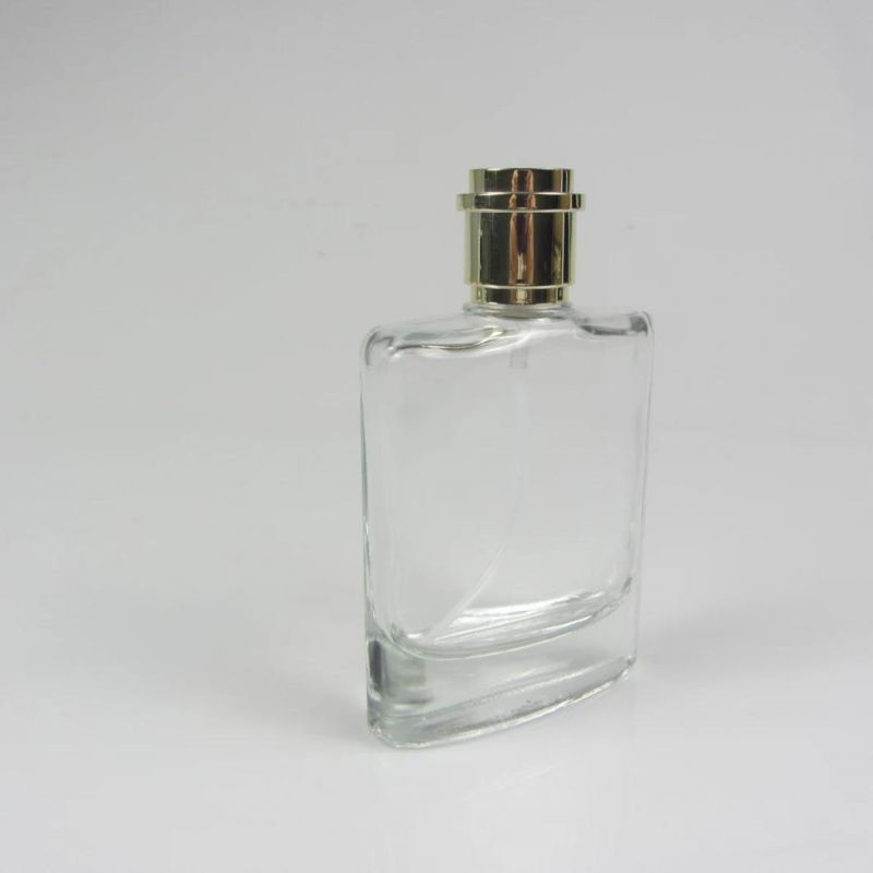 Custom Luxury Shaped Clear Empty Glass Spray Perfume Bottle 30ml 50ml 100ml