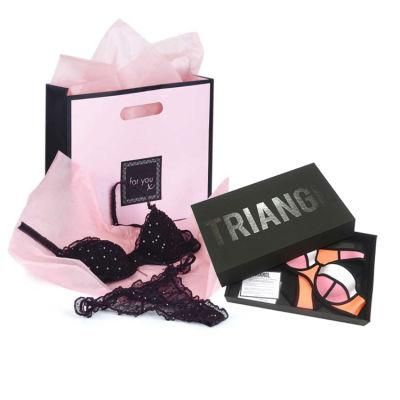 Custom Printed Women Underwear Gift Shipping Mailing Cardboard Packaging Paper Boxes Bra Sexy Lingerie Clothing Box