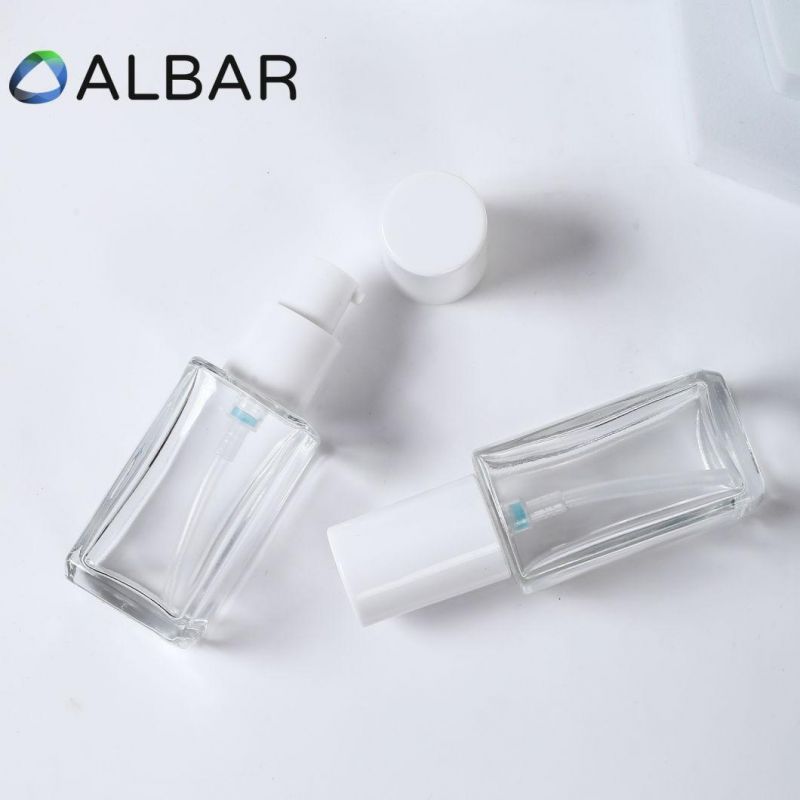 Clear Glass Skin Care Makeups Cosmetic Bottles for Foundation Serum Essential Oil