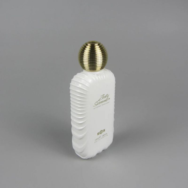 New Design 100ml Transparent Spray White Glass Perfume Bottle