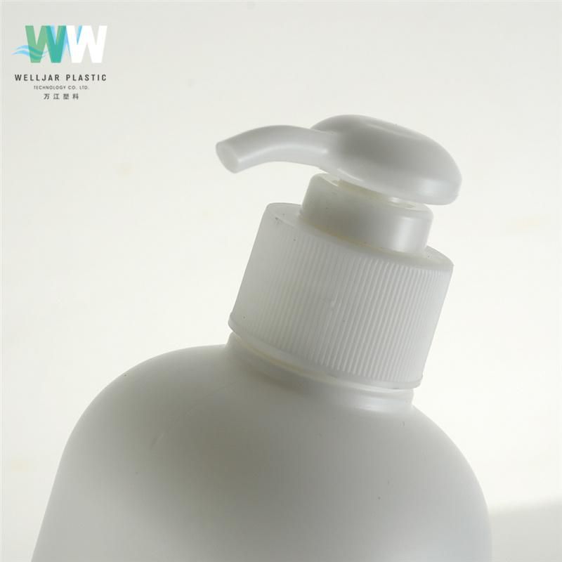 500ml PE Smooth Duckbill Shampoo Bottle with Plastic Lotion Pump