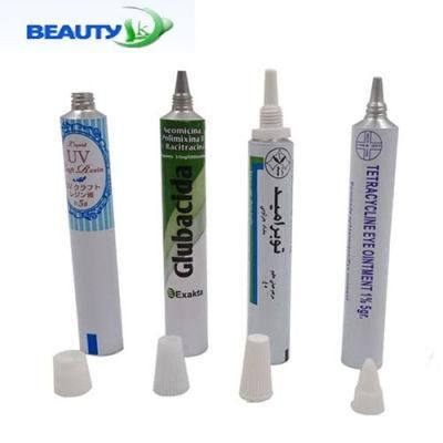 High Quality Pharmaceuticals Aluminum Collapsible Ointment Packaging Tubes