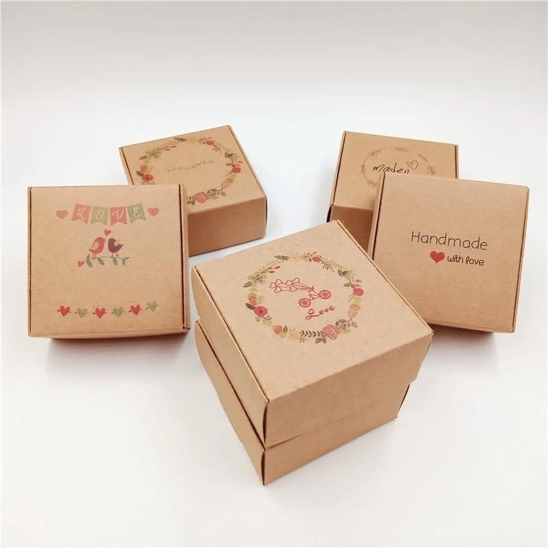 Custom Logo Kraft Cardboard Airplane Paper Box Handmade Soap Packaging Box Candy Gift Box