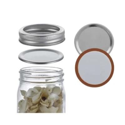 Factory Sale 70mm 86mm Bulk Regular Silver Canning Flat Lids Mason Jar Lids Bottle Caps