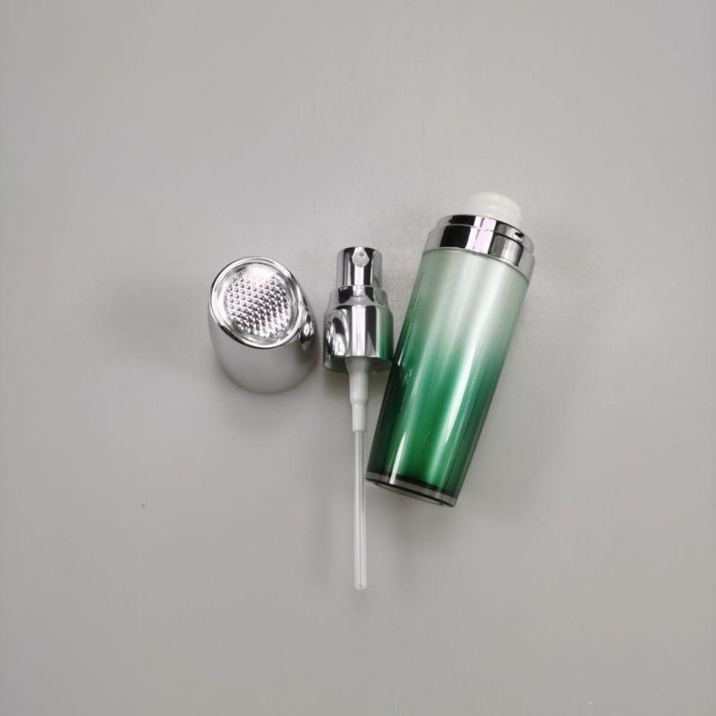 30ml 50ml 100ml Round Green Acrylic Emulsion Bottle Essence Bottle for Cream Serum