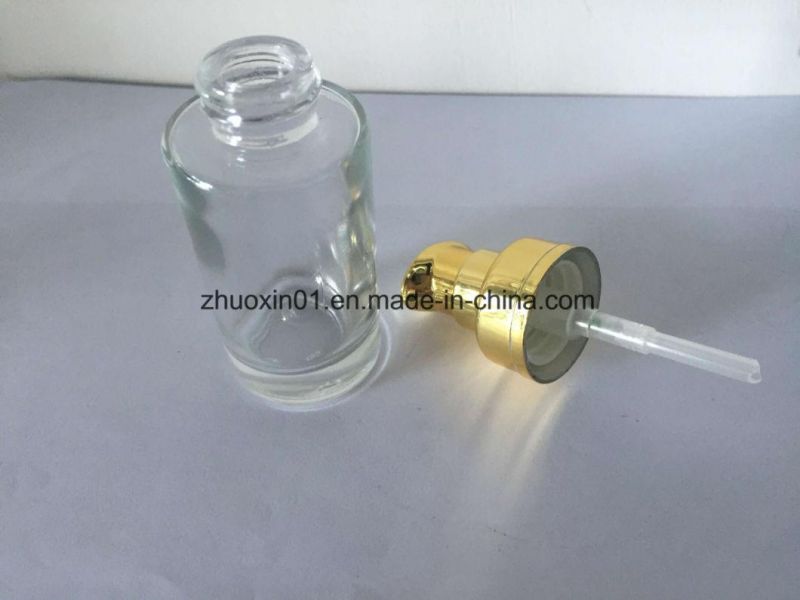 Gold Lids 30ml Promotional Glass Lotion Pump Bottle