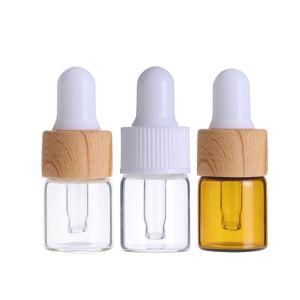 Eco Friendly Mini Empty Tubular Amber 1ml 2ml 3ml 5ml 10ml Oil Dropper Glass Vial with Screw Top