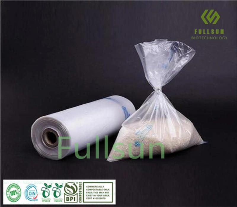 100% Biodegradable Food Packaging Supermarket Rollbag Compostable Plastic Bag