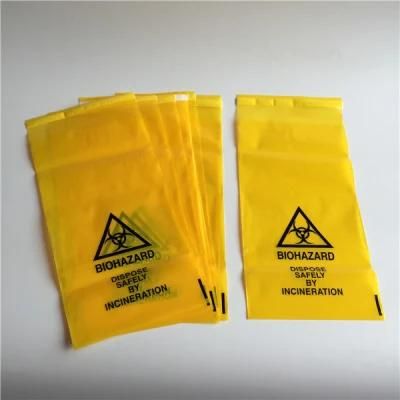 Custom Colored Sterile Medical Yellow Disposable Adhesive Tape Autoclavable Biohazard Bag