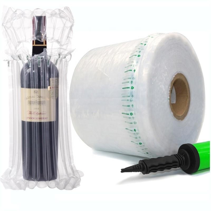 Inflatable Double Wine Bottle Protector Air Cushion Column Bags Packaging