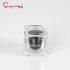 Luxury Unique 20g 30g 50g Cosmetic Jar Acrylic Jar Plastic Jar Cream Jar with Hand Pull Gasket