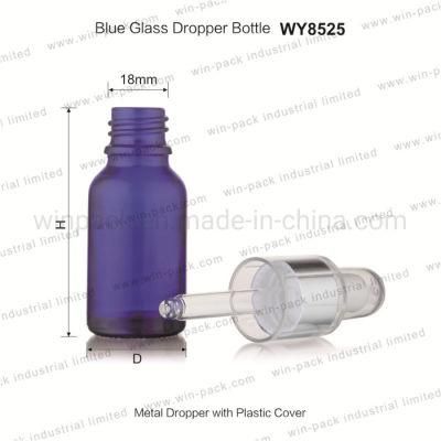 30ml 50ml 100ml Round Shape Blue Material Round Shape Glass Dropper Bottle for Essential Oil