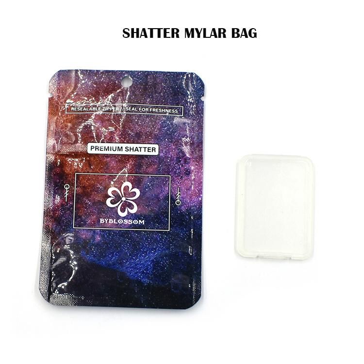 Custom Child Proof Shatter Packaging Concentrate Plastic Packaging Mylar Bag