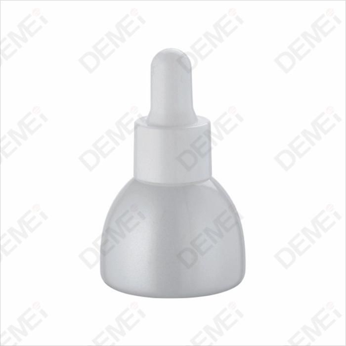 10ml 20ml 30ml Cosmetic Packaging Coating Green and White Special Shape Pagoda Glass Dropper Bottles with Gold Ruber Pipette Dropper Cap