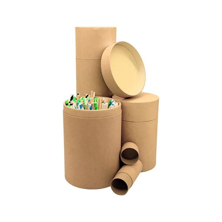 Custom Biodegradable Paper Box Container Round Paper Tube