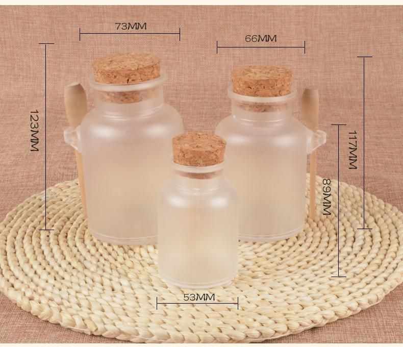 Plastic Container 500g ABS Round Bath Salt Bottle