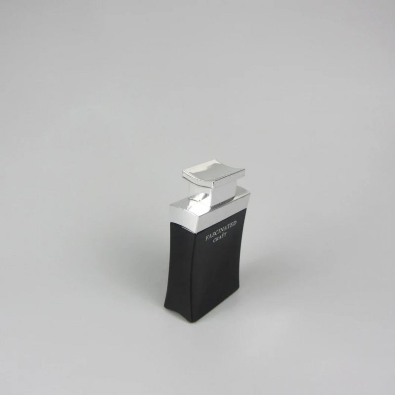 Perfume Atomizer 100ml Clear Black Spray Glass Perfume Bottle