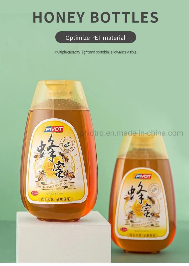 500g Honey Packaging Bottle with Silicone Valve for Honey Jam Syrup