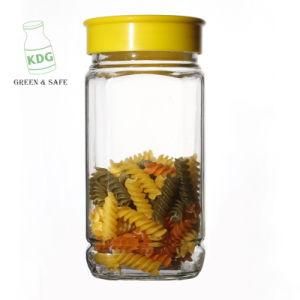 670ml Factory Supply Hot Sale Packaging Container Customize Glass Food Jars with Plastic Lids