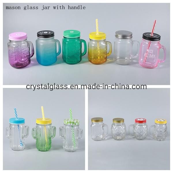 18 Oz Glass Bottles with Stainless Steel Cap with Easy to Carry Loop 500ml