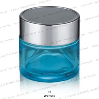 High Quality Skin Care Unique Glass Cream Jar for Cosmetics