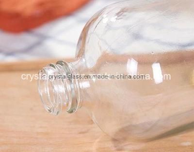 OEM Beverage Boston Glass Bottle Cold Drink Transparent Glass Bottle 120ml/250ml/500ml