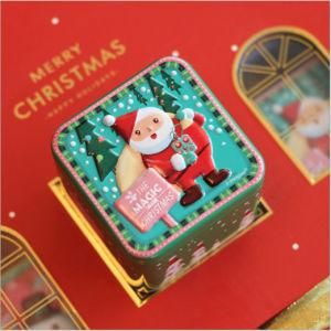 Luxury Food Tea Packaging Metal Tin Can Box/Rectangular Square Cookies Biscuits Container Tin/Can Golden Tin Boxes