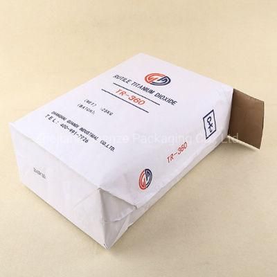 20kg Industrial Pasted Kraft Valve Paper Bag Food Additive Products