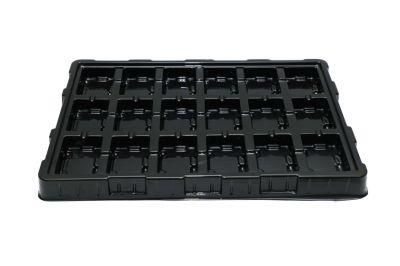 Black ESD Plastic Blister Packaging Tray for Electronic Component