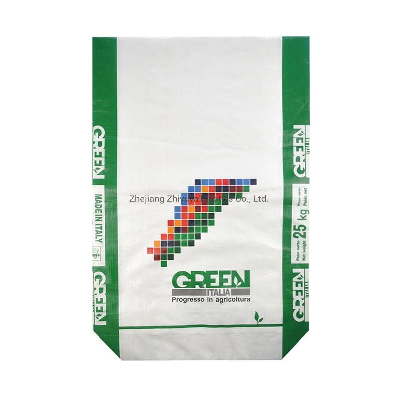 50kg Trademark Printing Custom Misprint Polypropylene Large Plastic Woven Bag Fertilizer