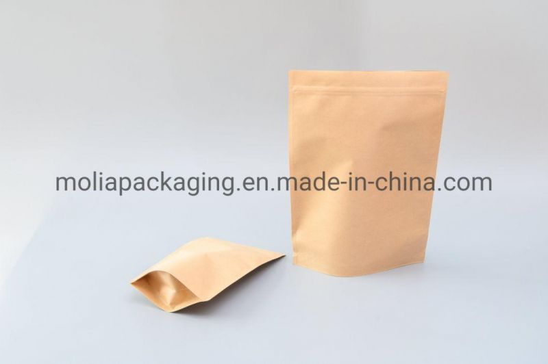 Press to Pull Zipper Sealed Child Resistance Biodegradable Material Stand up Pouches