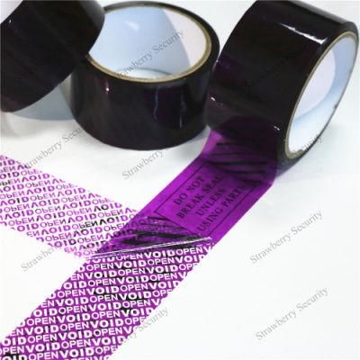 Security Void Tape Tamper Evident Carton Sealing Tape