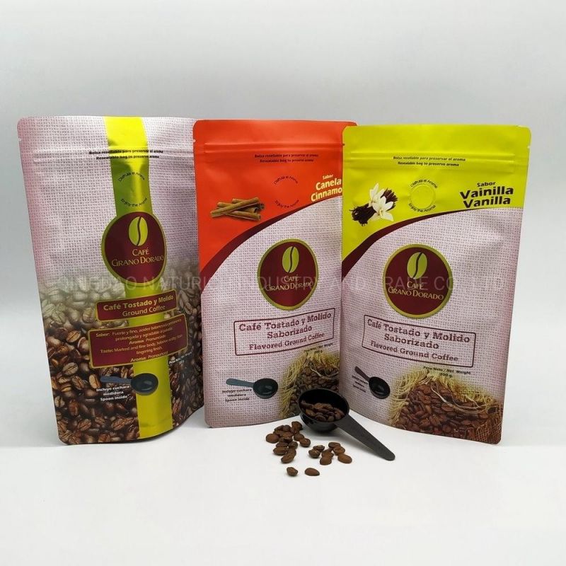 Doypack Zipper Bag Round Bottom Coffee Bean Packaging Bags