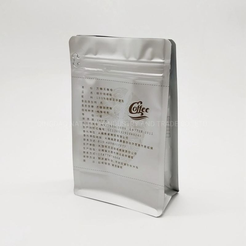 Flexible Packaging Flat Bottom Coffee Bag Plastic Bag Food Bag