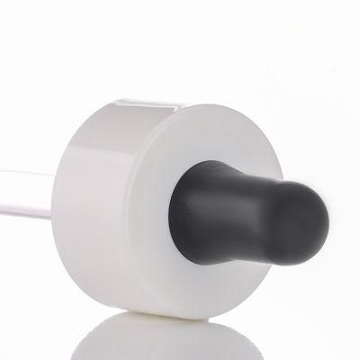 White Black Smooth Plastic Dropper for Glass Bottle