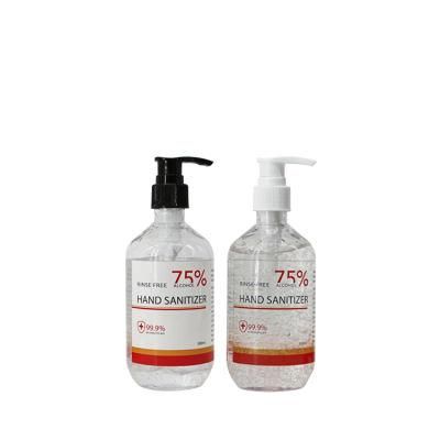 Rinse Free 300ml 75% Alcohol Hand Sanitizer Gel Pump Bottles