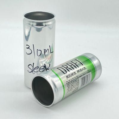 Sleek 310ml Energy Drink Cans and Lids