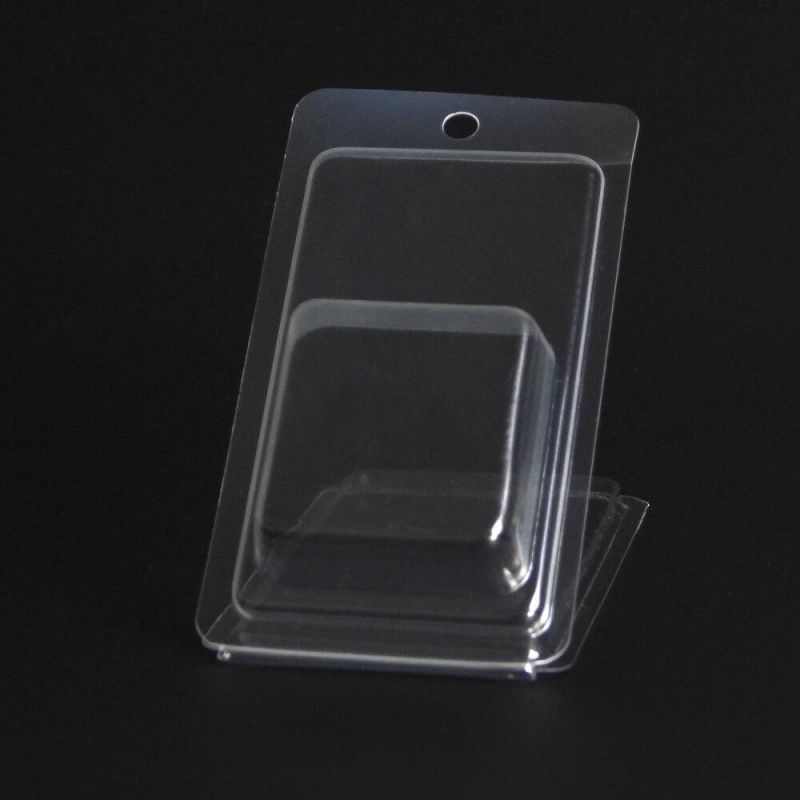 Transparent Makeup Sponge Clamshell Blister Packaging Box for Cosmetic