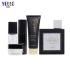 Manufacture Black Cosmetic Packaging Square Cream Jar Container Clear Plastic Squeeze Tube Glass Lotion Serum Bottles Spray Bottle Set