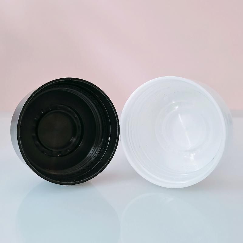 Wholesale 30g 60g Empty Transparent Cosmetic Body Scrub Face Cream Glass Jar with Child Tamper-Proof Lids