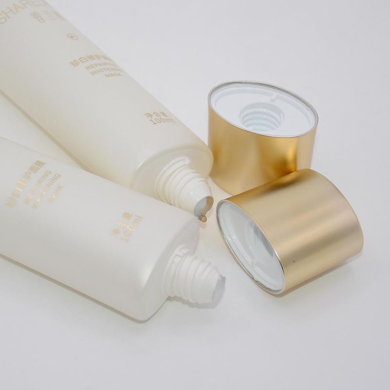 Empty Soft White Frosted Packaging Cosmetic Matte Plastic Squeeze Tube