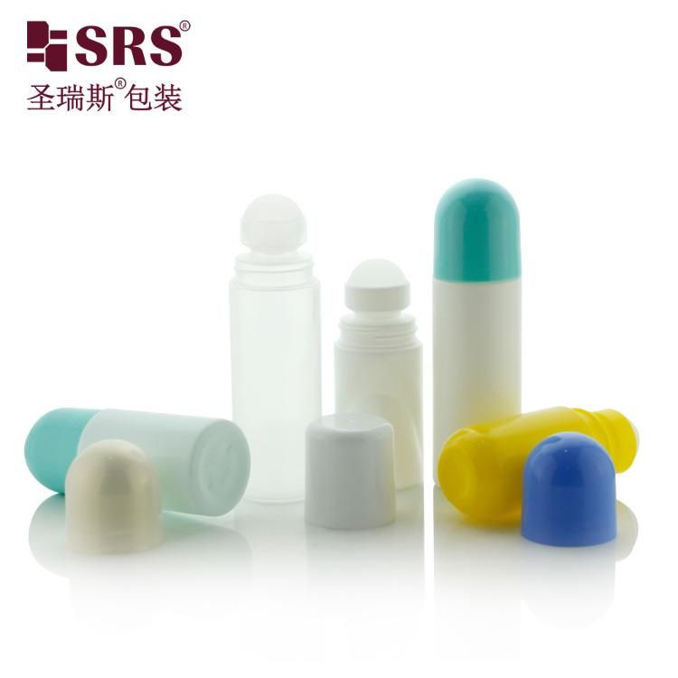 SRS Packaging China Manufacturer High Quality Cosmetic Clear Amber Essential Oil Perfume Bottle & Plastic Eye Serum Steel Roller/Roll On Glass Vial No Leakage